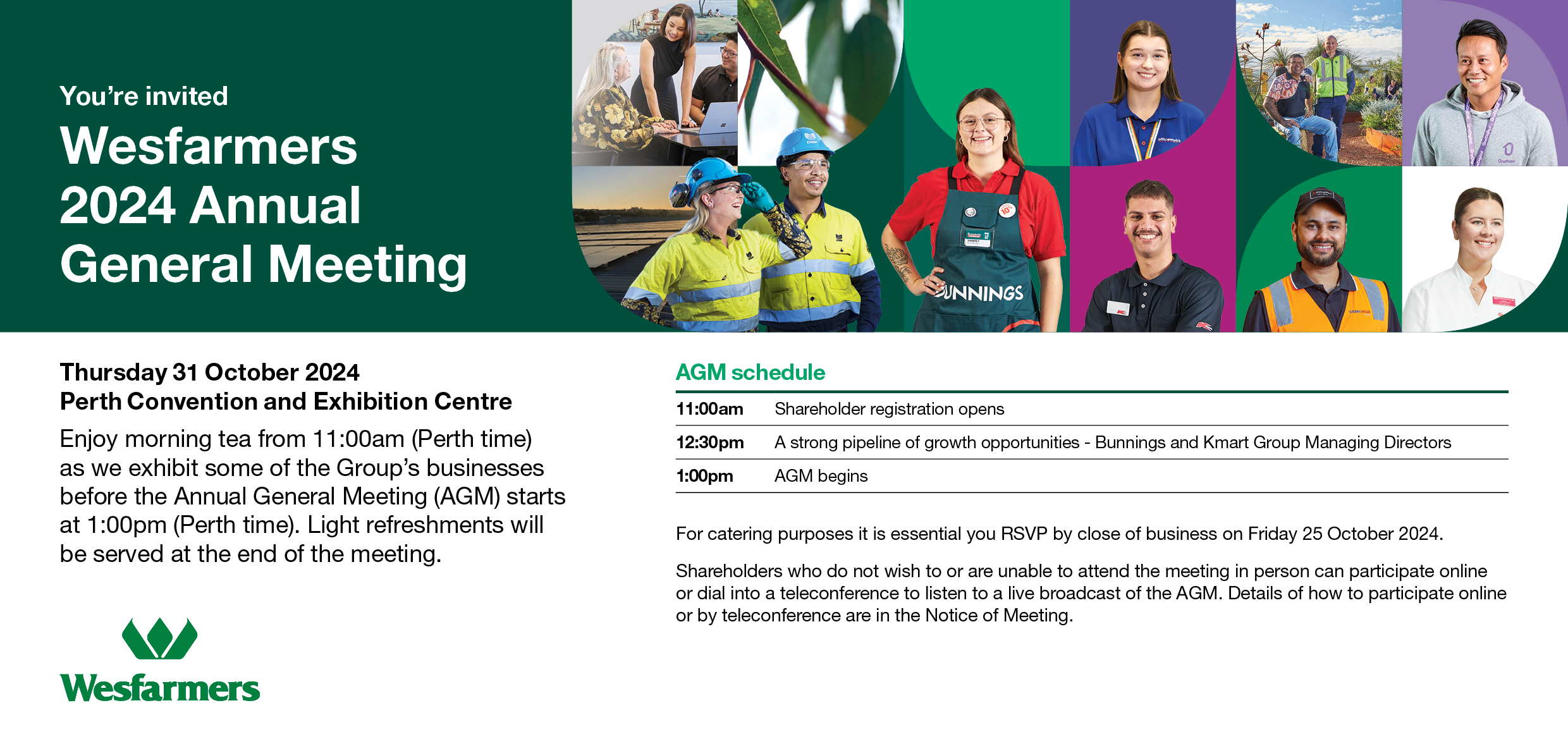 2024 Wesfarmers AGM RSVP